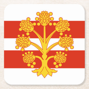 Posavasos Cuadrado De Papel Bandera de Westmorland Square Paper Coaster