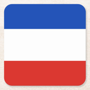 Posavasos Cuadrado De Papel Bandera Schleswig-Holstein