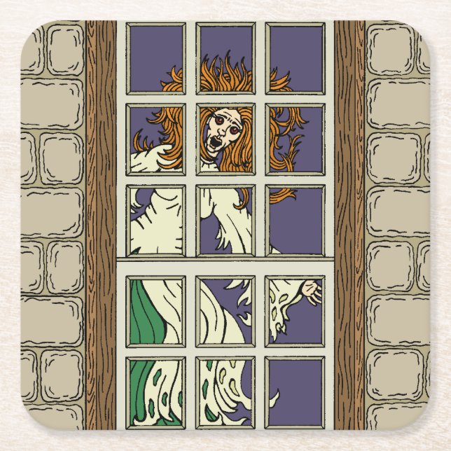 Posavasos Cuadrado De Papel Banshee (Anverso)