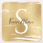 Posavasos Cuadrado De Papel Bar BM o Bat Mitzvah Elegant Gold Black<br><div class="desc">La elegante montaña de papel Bar Mitzvah o Bat Mitzvah. Personalice borrando texto y reemplazándolo por el suyo propio. Elija su estilo de fuente, color y tamaño favoritos. El color de fondo se puede cambiar eligiendo un color de la paleta de colores. Gracias por detenerse y ir de compras. ¡Muy...</div>