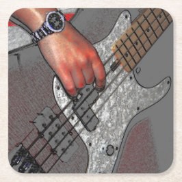 Posavasos Cuadrado De Papel Bass 4 coastercnm