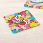 Posavasos Cuadrado De Papel Bat BM Bar Mitzvah Confetti Square Paper Coaster<br><div class="desc">La montaña rusa de papel "Colorful Confetti" de Bar Mitzvah o Bat Mitzvah. Personalice borrando texto y reemplazándolo por el suyo propio. Elija su estilo de fuente, color y tamaño favoritos. Los elementos de diseño también se pueden transferir a otros productos de Zazzle. Gracias por detenerse y ir de compras....</div>