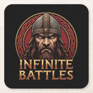 Posavasos Cuadrado De Papel Batallas infinitas