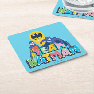 Posavasos Cuadrado De Papel Batman Equipo Batman