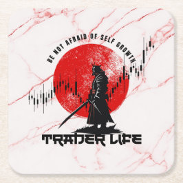 Posavasos Cuadrado De Papel Be not afraid | Motivation | Samurai N Marble