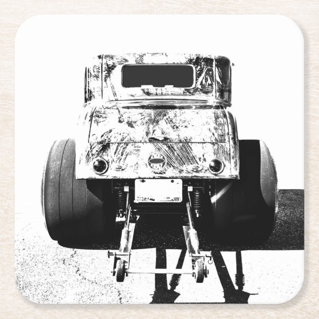 Posavasos Cuadrado De Papel Beber de papel (Anverso)