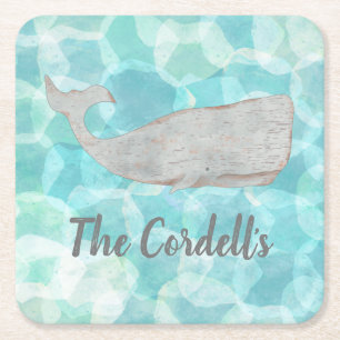 Posavasos Cuadrado De Papel Bebidas de bar de piña personalizadas