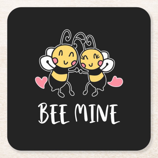 Posavasos Cuadrado De Papel Beekeeper Gift | Mina Bee (Anverso)