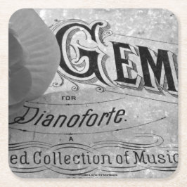 Posavasos Cuadrado De Papel Begonia Gems Pianoforte