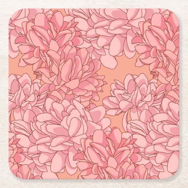 Posavasos Cuadrado De Papel Bellas canciones Papel (Anverso)