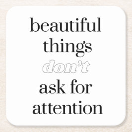 Posavasos Cuadrado De Papel Bellas Cosas Papel Monstruo