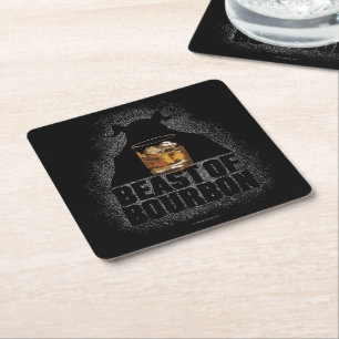 Posavasos Cuadrado De Papel Bestia De Bourbon Square Paper Coaster