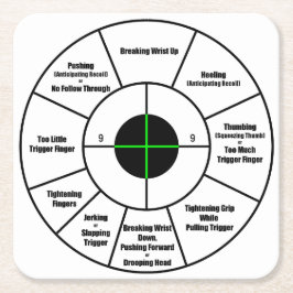 Posavasos Cuadrado De Papel Blanco del entrenamiento