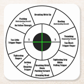 Posavasos Cuadrado De Papel Blanco del entrenamiento