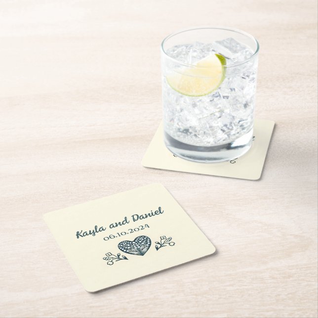 Posavasos Cuadrado De Papel Blogs Eternos (In situ)