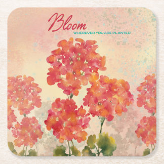 Posavasos Cuadrado De Papel Bloom Donde Te Plantan