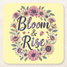 Posavasos Cuadrado De Papel Bloom & Rise