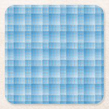 Blue White Checker Abstract Pattern