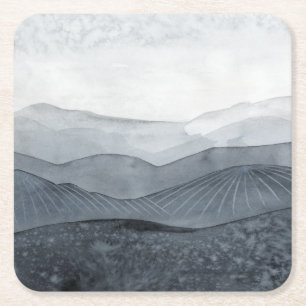 Posavasos Cuadrado De Papel Blustering Gray Valley