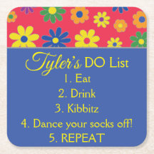 BM Bar o Bat Mitzvah Flowery