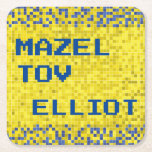 Posavasos Cuadrado De Papel BM Bar o Bat Mitzvah GAME TAMBIÉN<br><div class="desc">Bar Mitzvah o Bat Mitzvah, "GAME ON, TAMBIÉN", partido temático a favor de la escayola de papel. Todos los elementos de diseño se pueden editar: borrar, mover, cambiar de tamaño, etc. Personalice el texto editable eliminando y reemplazando por el suyo propio. Elija su estilo de fuente, color y tamaño favoritos....</div>