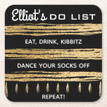 Posavasos Cuadrado De Papel BM Bar o Bat Mitzvah GOLD TALLIT<br><div class="desc">Monasterio de papel de la barra Mitzvah o Bat Mitzvah Gold Tallit. Personalice borrando texto y reemplazándolo por el suyo propio. Elija su estilo de fuente, color y tamaño favoritos. El color de fondo se puede cambiar eligiendo un color de la paleta de colores. Gracias por detenerse y ir de...</div>