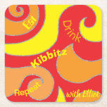Posavasos Cuadrado De Papel BM Bar o Bat Mitzvah Purpurina Swirls<br><div class="desc">Bar Mitzvah o Bat Mitzvah, fiesta temática "Purpurina Swirls" favorece la montaña rusa de papel. Todos los elementos de diseño se pueden editar: borrar, mover, cambiar de tamaño, etc. Personalice el texto eliminando y reemplazando por el suyo propio. Elija su estilo de fuente, color y tamaño favoritos. Gracias por detenerse...</div>
