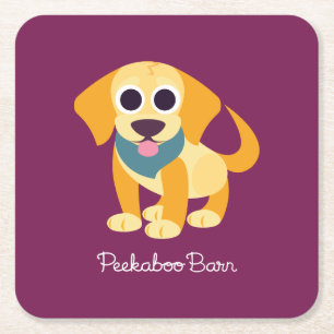 Posavasos Cuadrado De Papel BO el perro