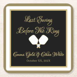 Posavasos Cuadrado De Papel Boda Actividad de Fin de Semana Bolas de Picklebal