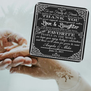 Posavasos Cuadrado De Papel boda de favores personalizado