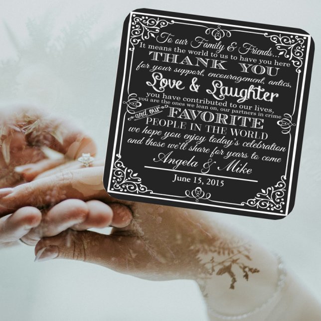 Posavasos Cuadrado De Papel boda de favores personalizado (Subido por el creador)