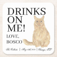 Boda de gato de Maine Coon, Naranja personalizado
