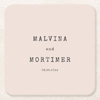 Boda de máquina de escribir minimalista