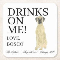 Boda Fawn Masked Great Dane personalizado