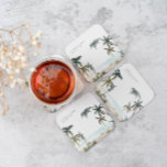 Posavasos Cuadrado De Papel Boda Monograma de arena de palmeras tropicales<br><div class="desc">Los favores matrimoniales de montaña rusa son perfectos para captar la atención de sus invitados. Establezca una mesa boda inolvidable y encantadora que se personaliza con sus bodas especiales que no sólo se ajustan al evento, sino que también realizan el evento. Agregue la redacción de su personalizado a este diseño...</div>