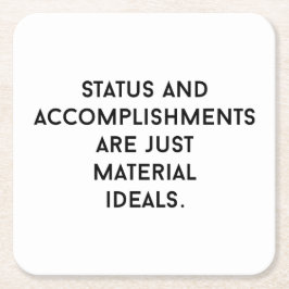 Posavasos Cuadrado De Papel Bolsa de papel de ideas materiales