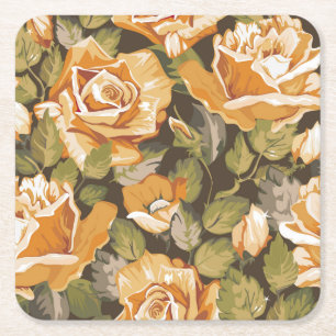 Posavasos Cuadrado De Papel Bonito conjunto de escobas florales