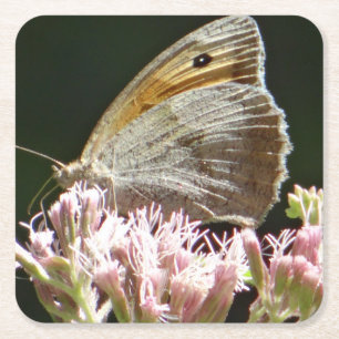 Posavasos Cuadrado De Papel Bonito mariposa grande