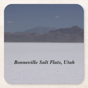 Posavasos Cuadrado De Papel Bonneville Salt Flats