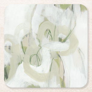 Posavasos Cuadrado De Papel Borde