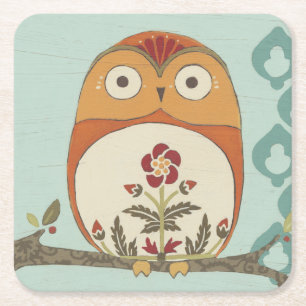 Posavasos Cuadrado De Papel Bosque II banal
