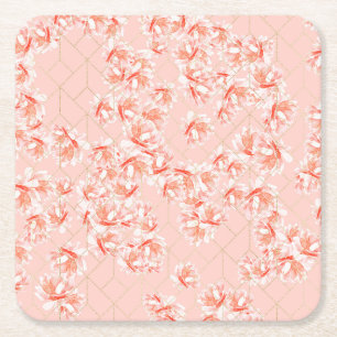 Posavasos Cuadrado De Papel Bosque Petrificado