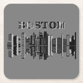 Posavasos Cuadrado De Papel Boston logo