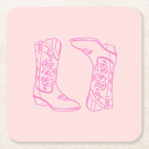 Botas de vaquera Barbie rosadas para despedida de