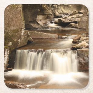 Posavasos Cuadrado De Papel Bracklinn Falls, Perthshire, Escocia