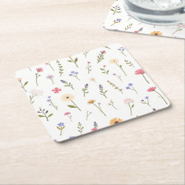 Posavasos Cuadrado De Papel Brezales Susurrantes