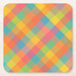 Posavasos Cuadrado De Papel Brisa de Madras - Astilleras de papel trenzado dia