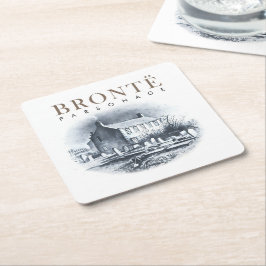 Posavasos Cuadrado De Papel Bronte Parsonage Home of the Brontes