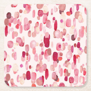 Posavasos Cuadrado De Papel bruja mágica, patrón inmaculado.