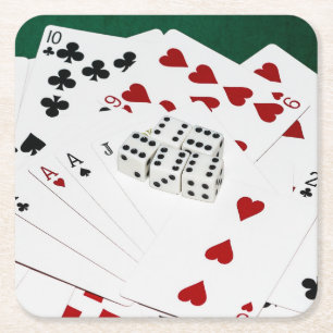 Posavasos Cuadrado De Papel Buena Suerte Para Ti